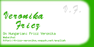 veronika fricz business card